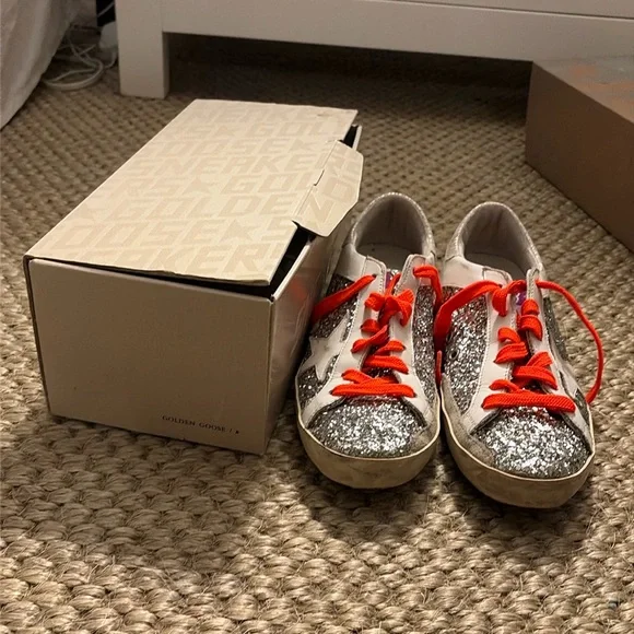 Golden Goose Superstar Sneakers EUC sz 38 - Picture 1 of 4